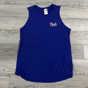 PINK tank top with sequin designs